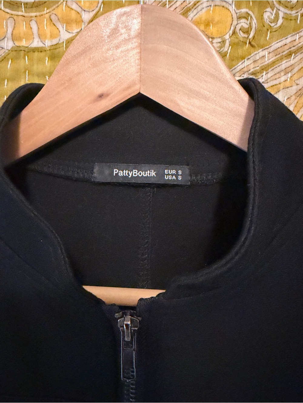 PattyBoutik Black Military-Style Blazer Jacket - Picture 3 of 10